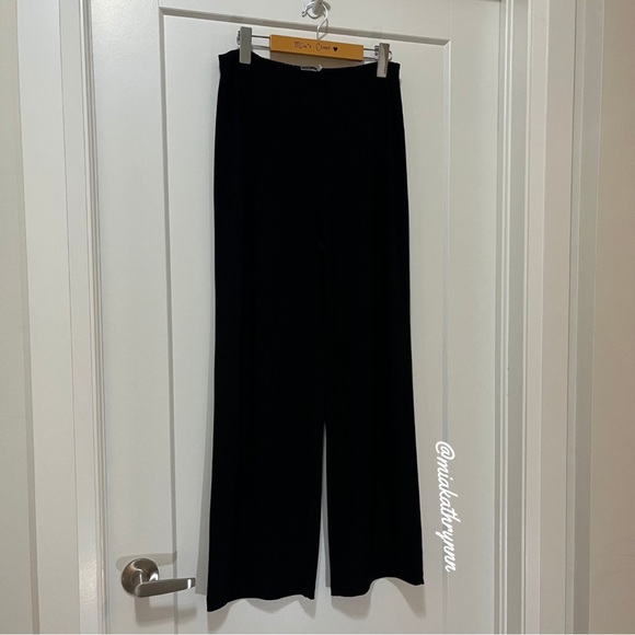 SYMPLI - Elastic Waist - Straight Leg Stretchy Trousers - Womenโs 10 - Picture 1 of 6